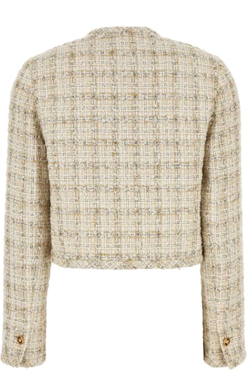 Versace Coats & Jackets for Women Versace Multicolor Tweed Blazer