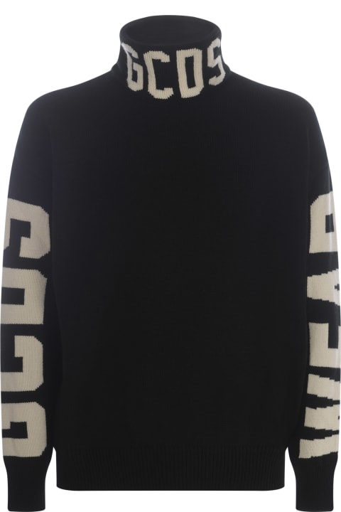 GCDS Sweaters for Men GCDS Sweater Gcds "logo" In Wool