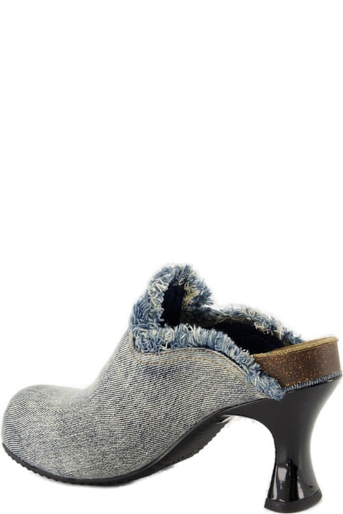 Diesel أحذية لـ السيدات Diesel Frayed Denim Mules