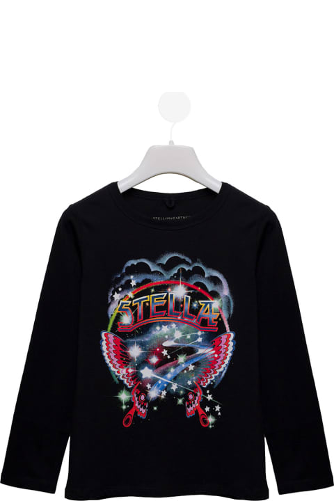 Stella Mccartney Kids Girl's Black Printed Sweater
