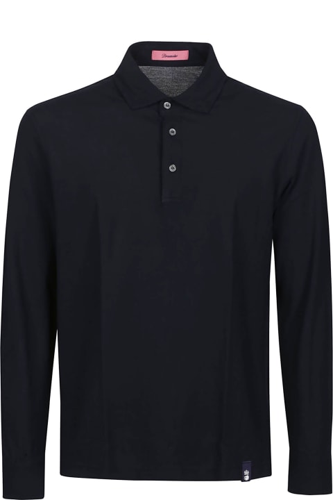 Drumohr Clothing for Men Drumohr Oxford Long Sleeve Polo Shirt
