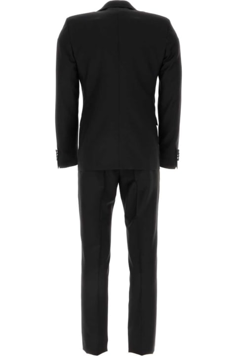 メンズ スーツ Prada Black Wool Blend Tuxedo