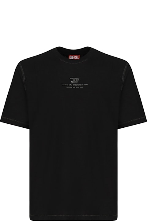 Diesel for Men Diesel Flamed T-shirt With Logo