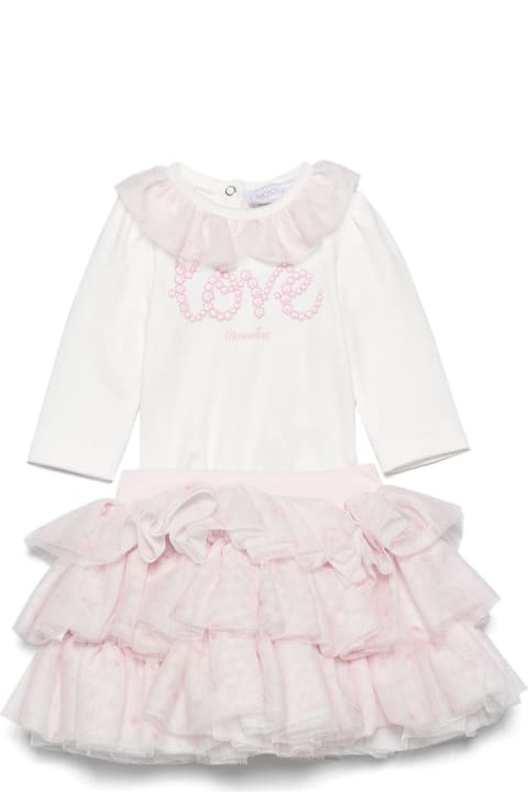 Monnalisa Dresses for Baby Girls Monnalisa Pink Set Baby Girl