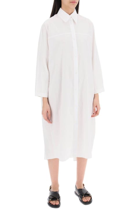 Marni for Women Marni Long-sleeved Midi Shirt Dress