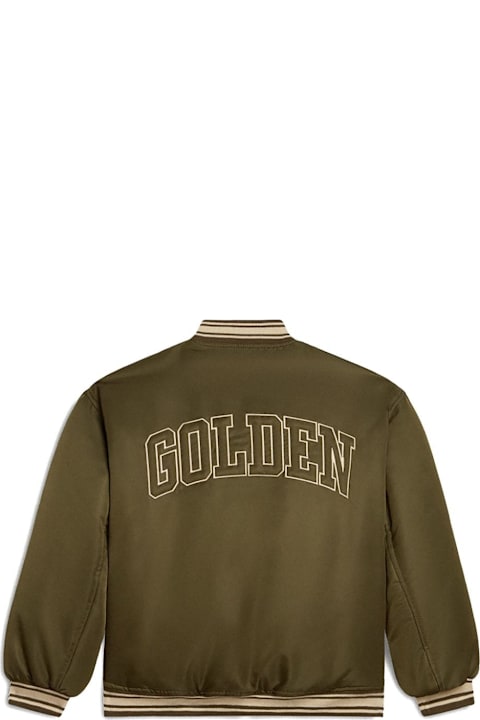 Golden Goose for Boys Golden Goose Bomber Con Ricamo