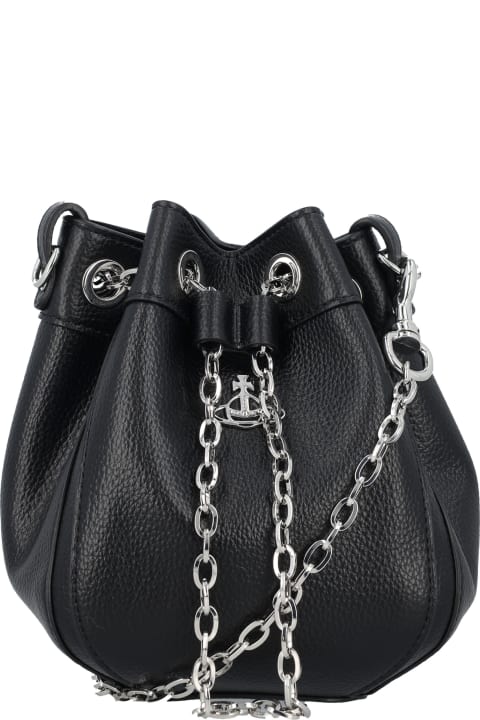 Vivienne Westwood Totes for Women Vivienne Westwood Chrissy Small Bucket Bag