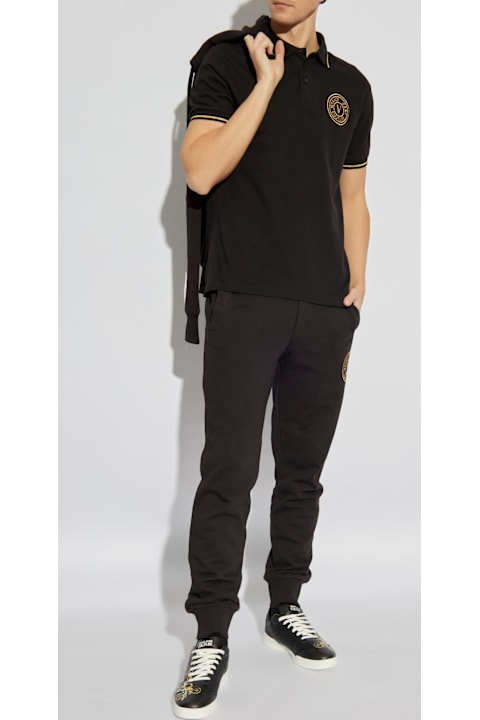 Homeware Versace Jeans Couture Polo With Embroidered Logo