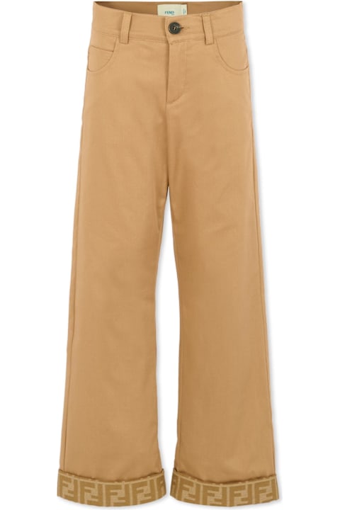 أدوات منزلية Fendi Beige Trousers For Boy With Ff