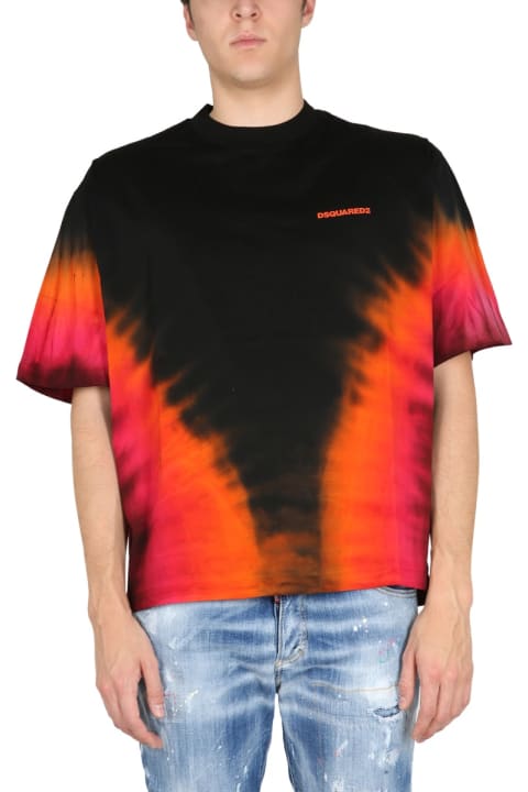 Clothing for Men Dsquared2 T-shirt "d2 Flame"