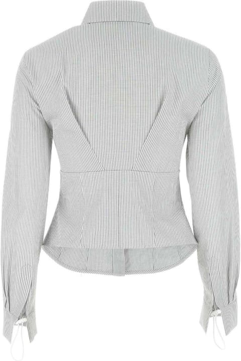 Fendi for Women Fendi Pinstriped Corset-waist Shirt