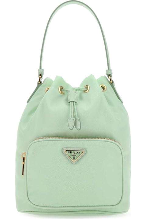 Bags for Women Prada Pastel Green Re-nylon Bucket Bag