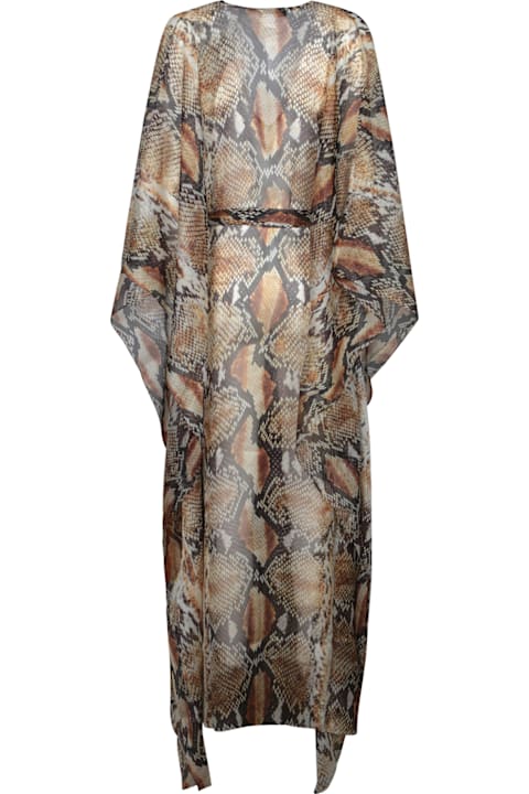 Roberto Cavalli Clothing for Women Roberto Cavalli Sunset Aran Multicolor Kaftan Dress