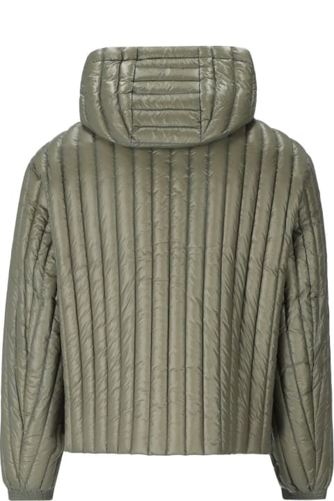Emporio Armani for Men Emporio Armani Sage Green Hooded Down Jacket