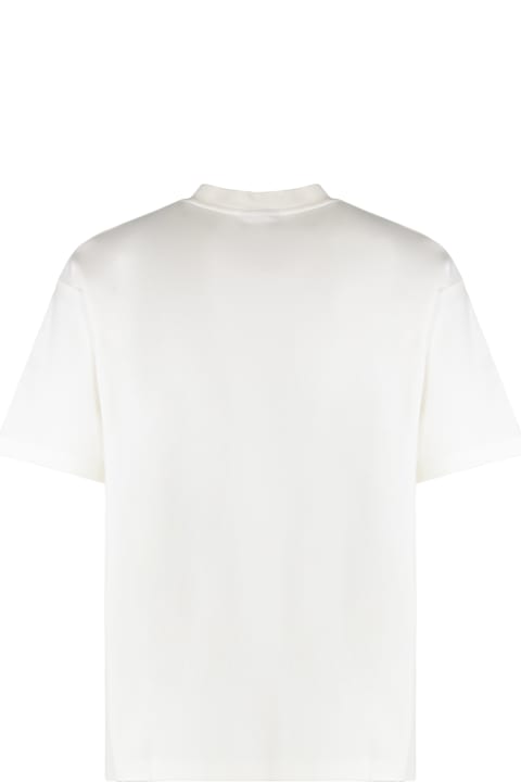 Drôle de Monsieur Topwear for Men Drôle de Monsieur Tennis Court Cotton Crew-neck T-shirt