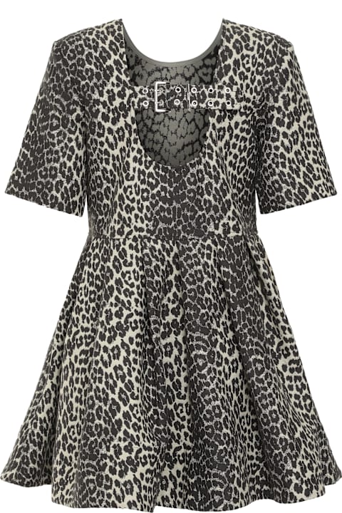 Ganni for Kids Ganni Leopard Mini Dress