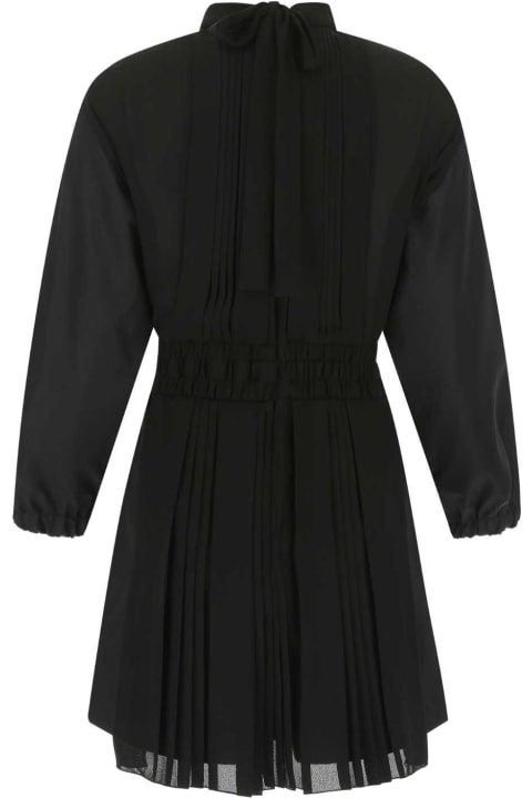 Prada Clothing for Women Prada Black Re-nylon And Crepe Jumpsuit
