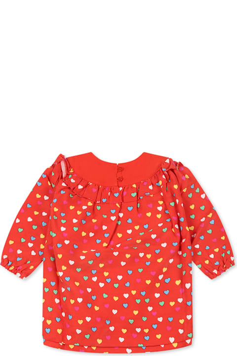 Homeware Stella McCartney Kids Red Dress For Baby Girl With Hearts