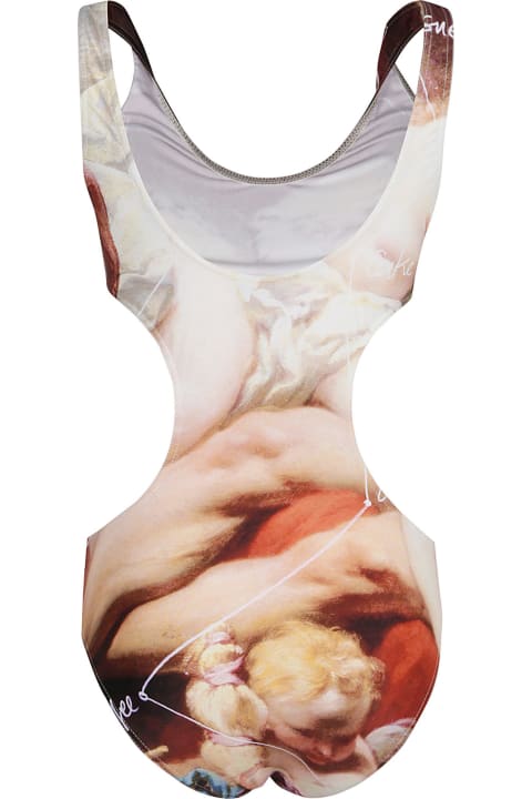 Swimwear for Women Vivienne Westwood All-over Printed Cut-out Detail Swimsuit