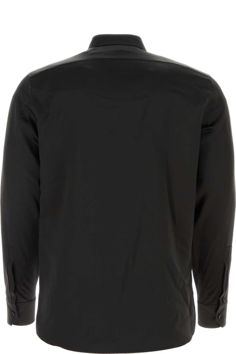 Saint Laurent Shirts for Men Saint Laurent Black Satin Shirt