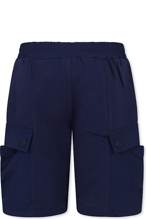 Timberland Bottoms for Boys Timberland Blue Shorts For Boy With Logo