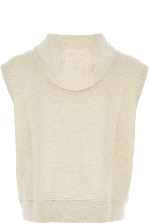 Fendi for Men Fendi Melange Crema Stretch Sweatshirt