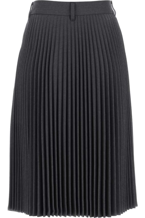 Clothing for Women Burberry Graphite Stretch Polyester Blend Pant-skirt