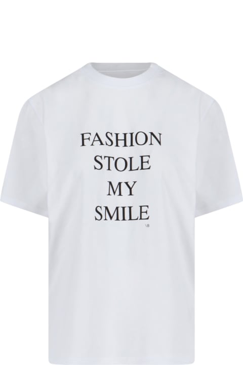 Fashion for Women Victoria Beckham 'slogan' T-shirt