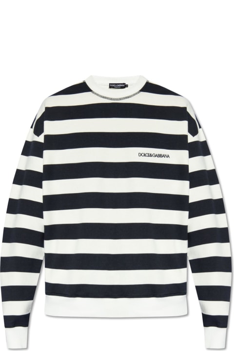 Dolce & Gabbana Fleeces & Tracksuits for Men Dolce & Gabbana Dolce & Gabbana Striped Sweatshirt