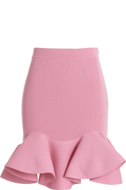 Homeware Alexander McQueen Ruffle Rib Mini Skirt