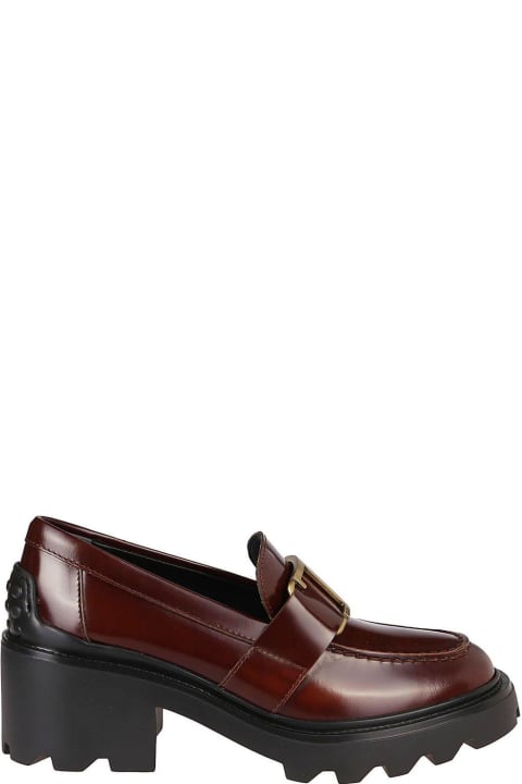 ウィメンズ Tod'sのハイヒール Tod's Block Heel Buckled Loafers