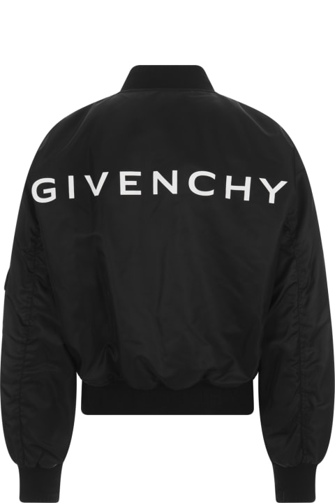 ウィメンズ新着アイテム Givenchy Black Givenchy Bomber Jacket With Pocket Detail