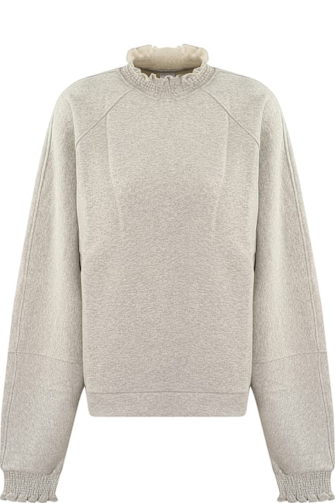 Random Identities for Women Random Identities Men Ruffle Sweatshirt Knit