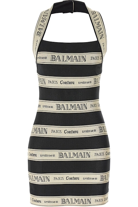 Balmain Dresses for Women Balmain Black Viscose Dress