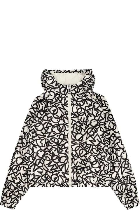 Sale for Kids Moncler Maisha Hooded Techno Fabric Raincoat