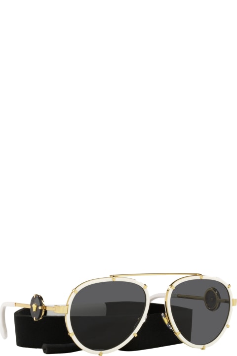 Versace Eyewear Eyewear for Women Versace Eyewear Ve2232 White Sunglasses