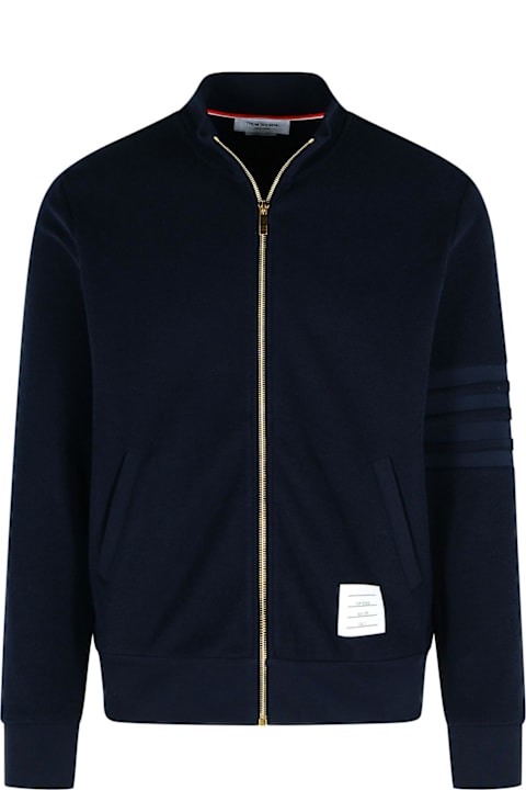 Thom Browne Coats & Jackets for Men Thom Browne 'funnel' Navy Cotton Jacket