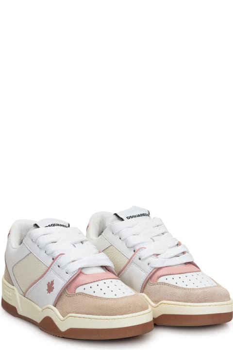 Homeware Dsquared2 Spiker Leather Low-top Sneakers