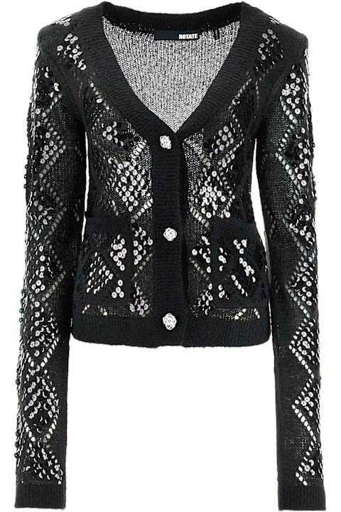 Rotate by Birger Christensen Sweaters for Women Rotate by Birger Christensen Perforated Cardigan With