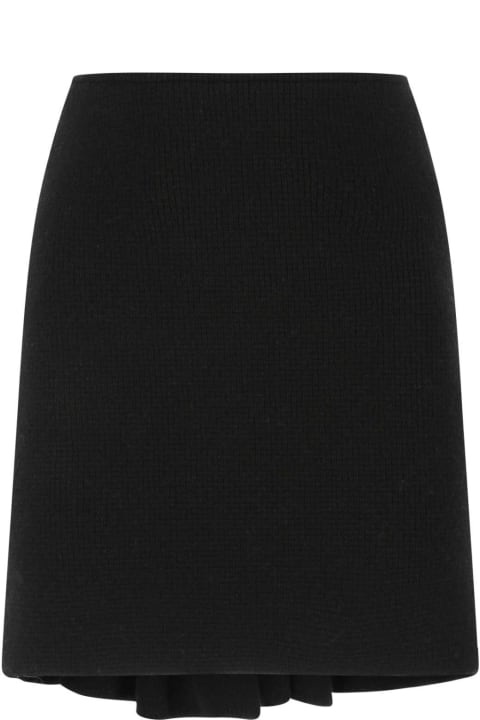 Bottega Veneta Skirts for Women Bottega Veneta Black Wool Blend Skirt
