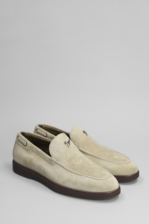 Giuseppe Zanotti for Men Giuseppe Zanotti The Maui Loafers In Taupe Suede