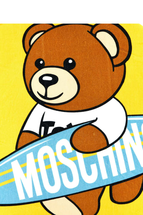 Moschino Swimwear for Boys Moschino Beach Towel 'teddy'