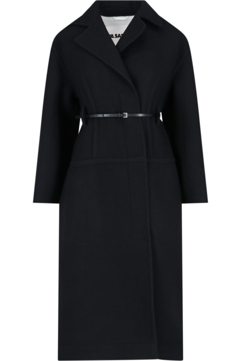 Fashion for Women Jil Sander Virgin Wool Midi Coat