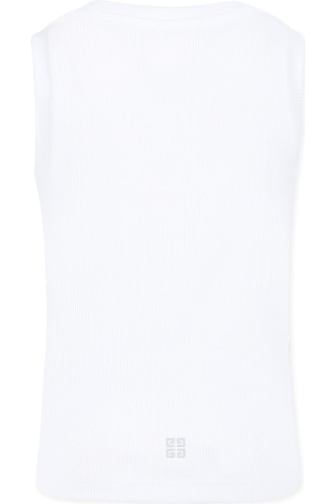 Homeware Givenchy White Tank Top For Boy With Logo