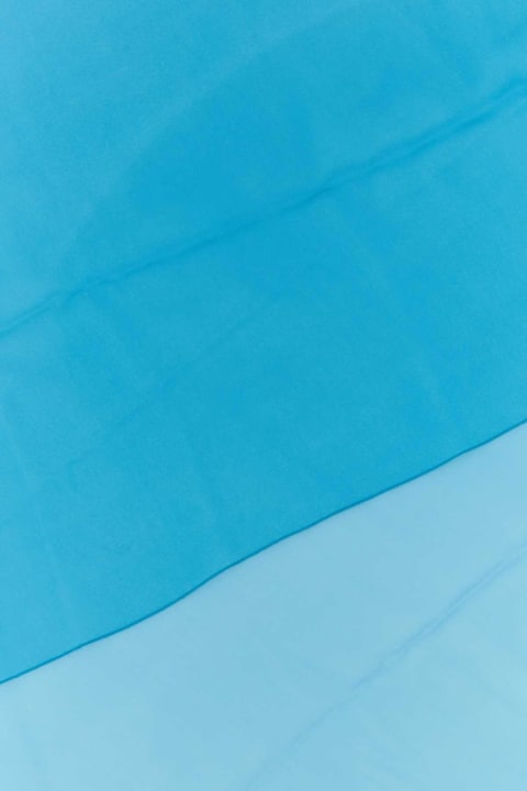 Alberta Ferretti سراويل طويلة وقصيرة لـ السيدات Alberta Ferretti Turquoise Silk Scarf