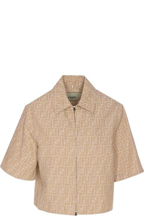 Fendi Clothing for Women Fendi Ff Logo Denim Jacket
