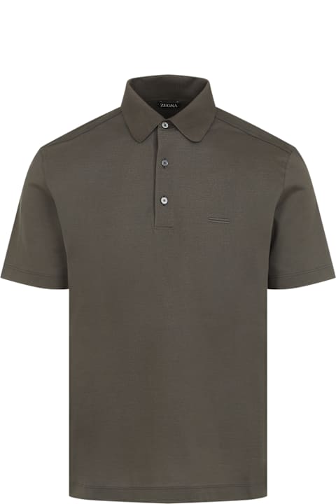 Zegna for Kids Zegna Cotton Polo