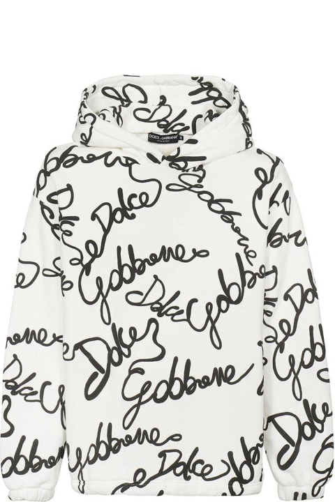 メンズ Dolce & Gabbanaのフリース＆ラウンジウェア Dolce & Gabbana Logo Hooded Sweatshirt