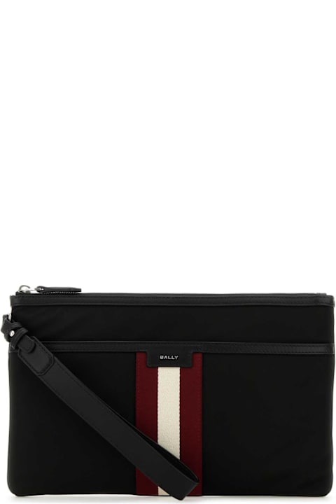 Bally Bags for Men Bally Black Nylon Code Clutch