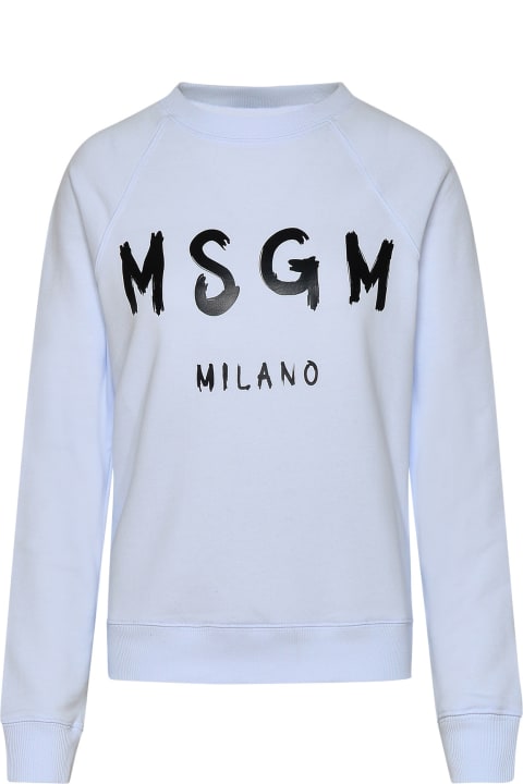 ウィメンズ MSGMのフリース＆ラウンジウェア MSGM White Cotton Sweatshirt